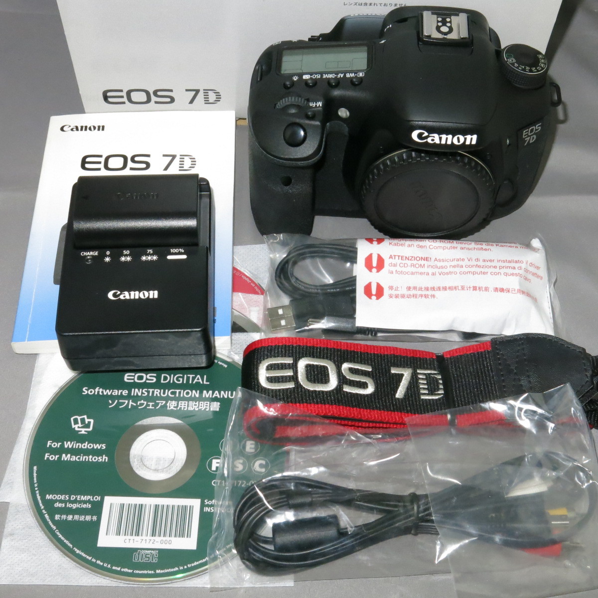 おまけ付】 【美品】Canonキャノン キヤノン EOS7D ☆NO.7522 キヤノン