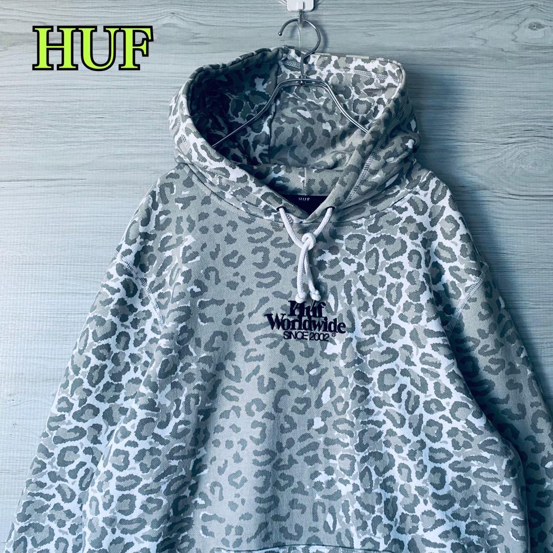 500円引きクーポン】 【希少デザイン】HUF ハフ パーカー Lサイズ