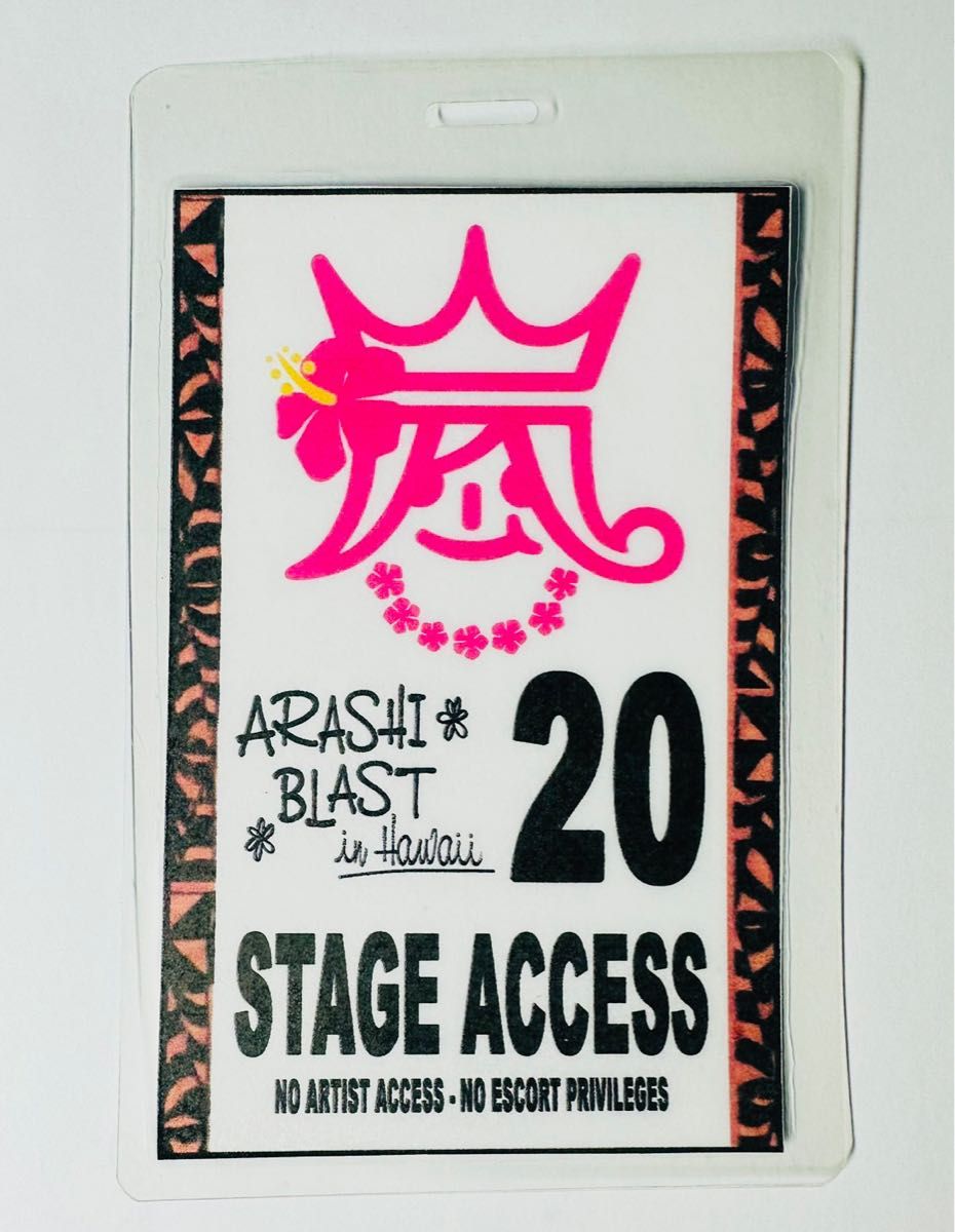 嵐 BLAST in Hawaii グッズ スタッフパス 劇レア 激レア!貴重 嵐 ARASHI BLAST in Hawaii スタッフパス ハワイ