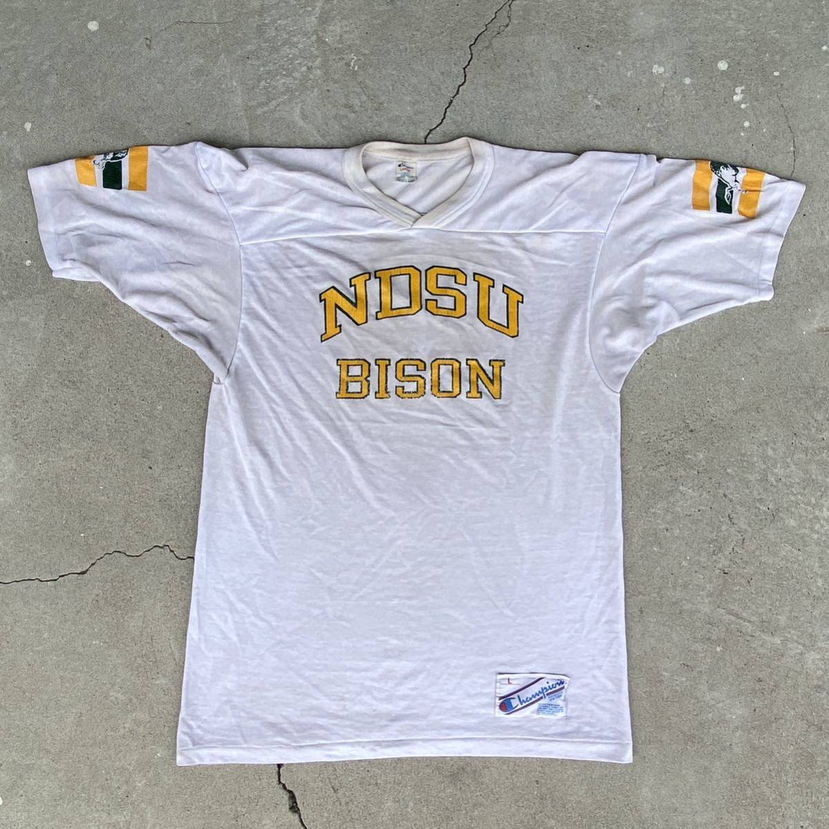 ビンテージ　80ｓ　チャンピオン　フットボール　NDSU BISON　カレッジ　Tシャツ　USA製　230907