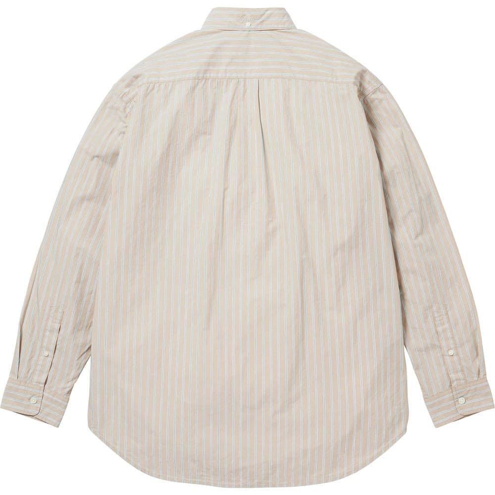 予約中！】 Stripe Fit Loose Supreme L タン 送料無料 Shirt