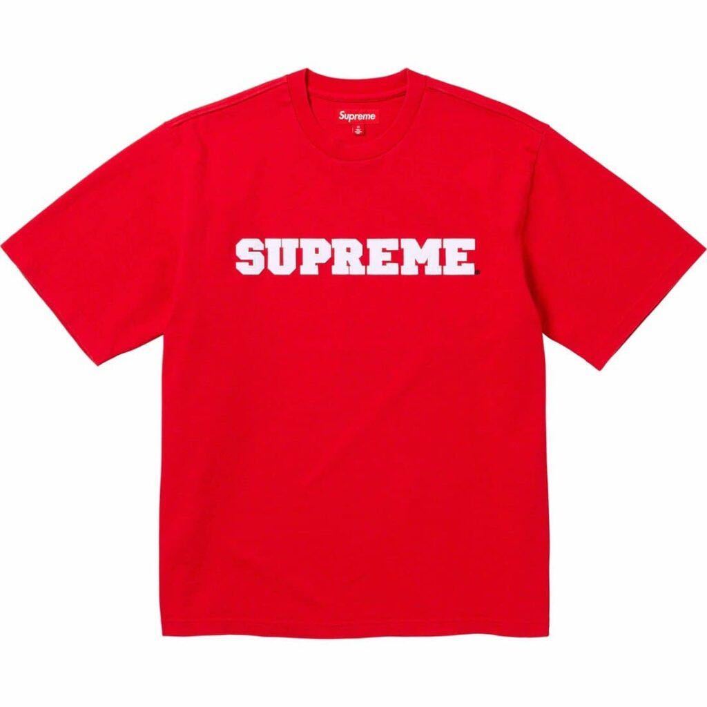 送料無料 S 赤 Supreme Collegiate S/S Top Red Tee シュプリーム カレッジロゴ Tシャツ レッド 23FW 立ち上げ Box Logo ボックスロゴ 新品