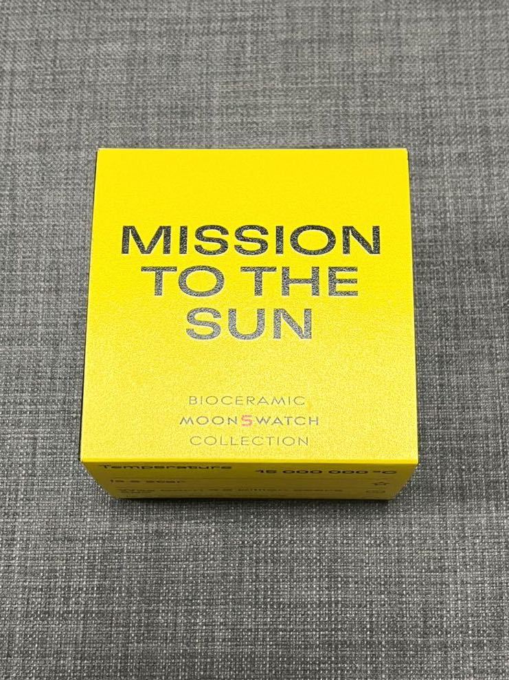 送料無料 黄色 Swatch Omega Bioceramic Moonswatch Mission to the