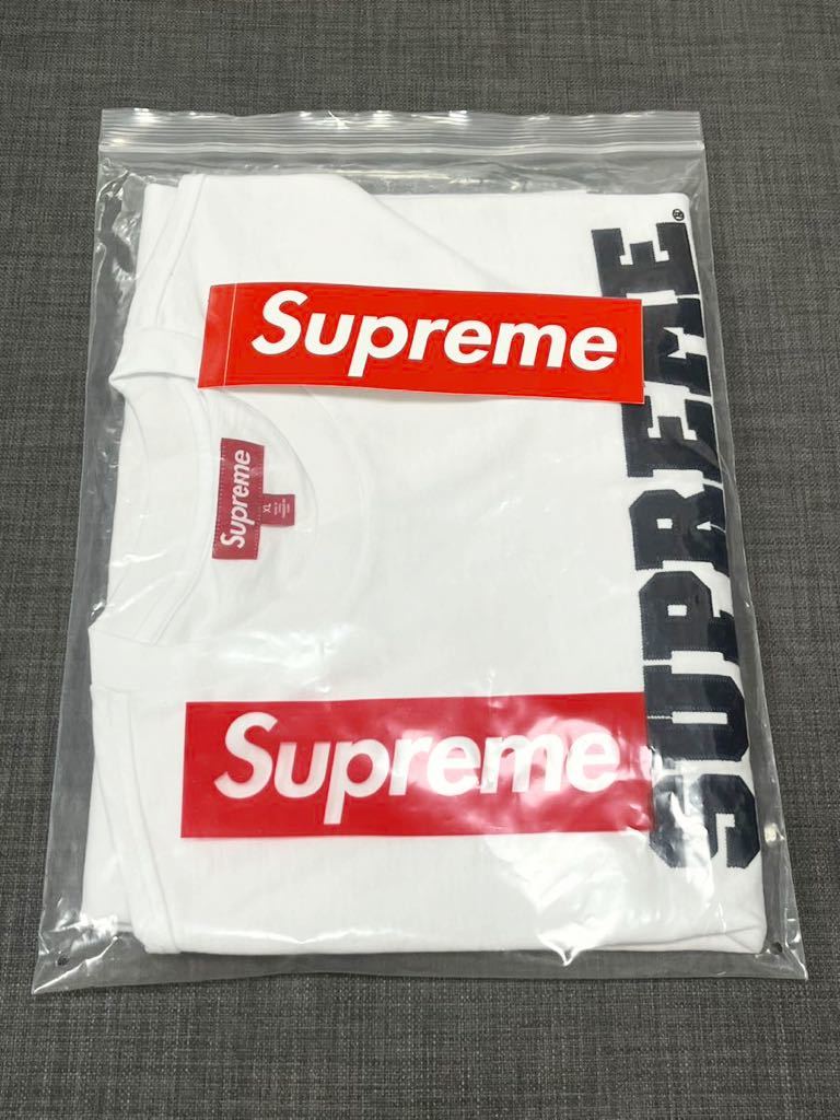 送料無料 XL 白 Supreme Collegiate S/S Top White Tee シュプリーム カレッジロゴ Tシャツ ホワイト 23FW 立ち上げ Box Logo 新品未使用