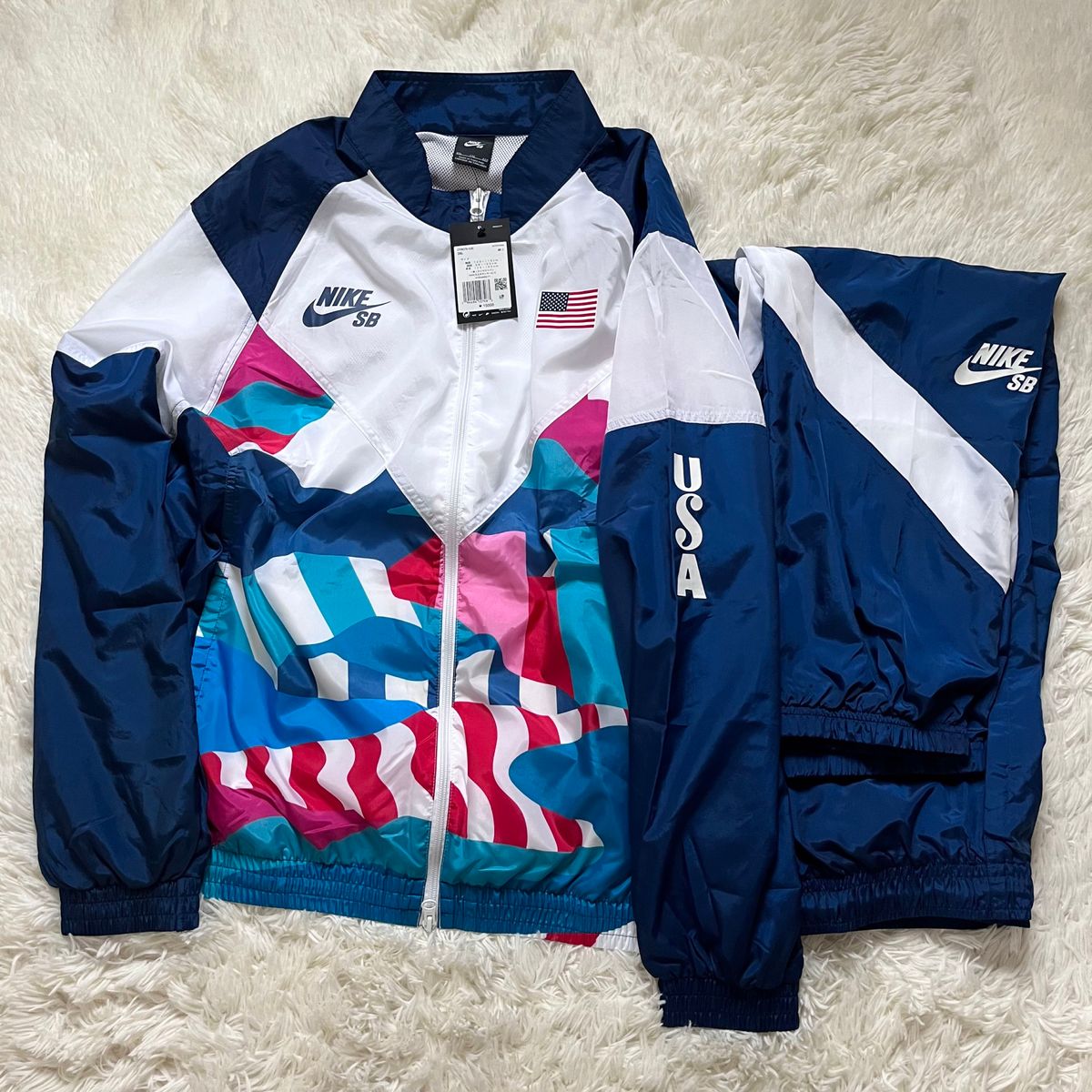 未使用NIKE SB × Parra USA Track Suit トラックジャケット 未使用NIKE SB × Parra USA Track Suit トラックジャケット