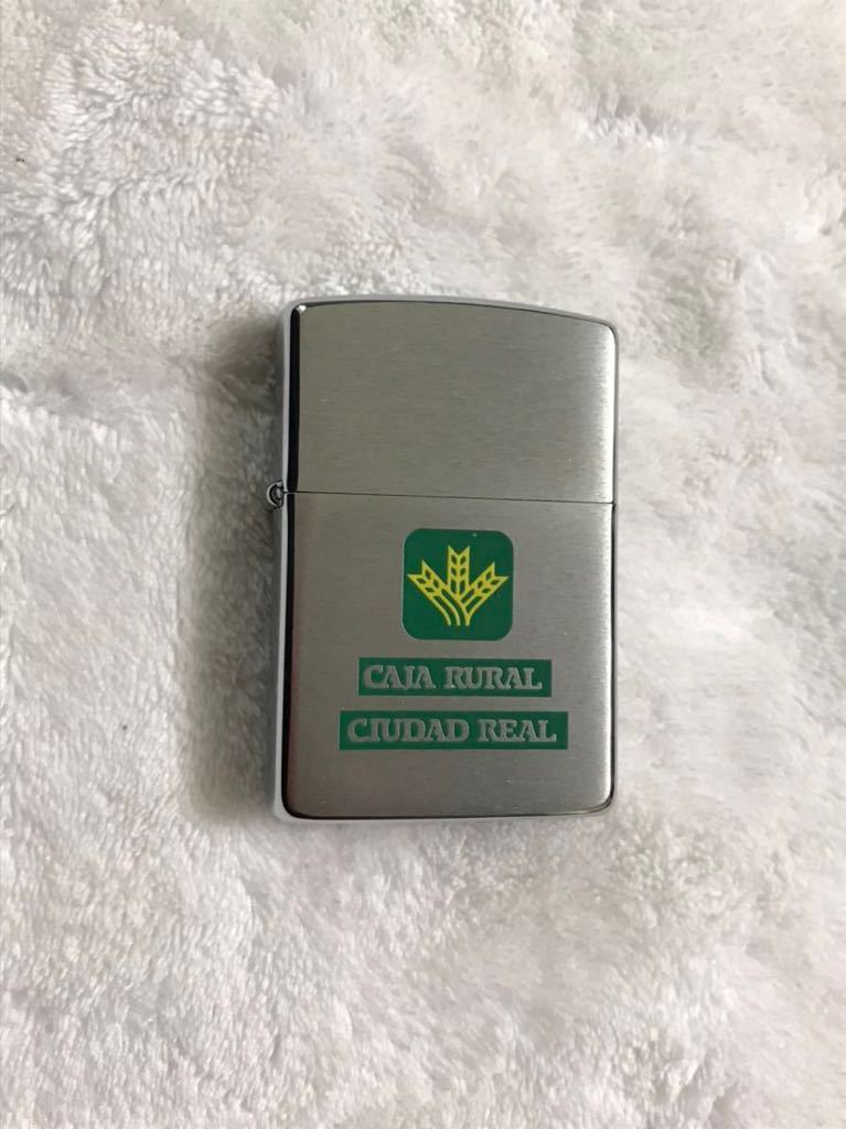 ZIPPO ジッポ ジッポー オイルライター　1991年製 未使用品　CAJA RURAL CIUDAD REAL アンティーク　ヴィンテージ　ビンテージ　レトロ_画像1