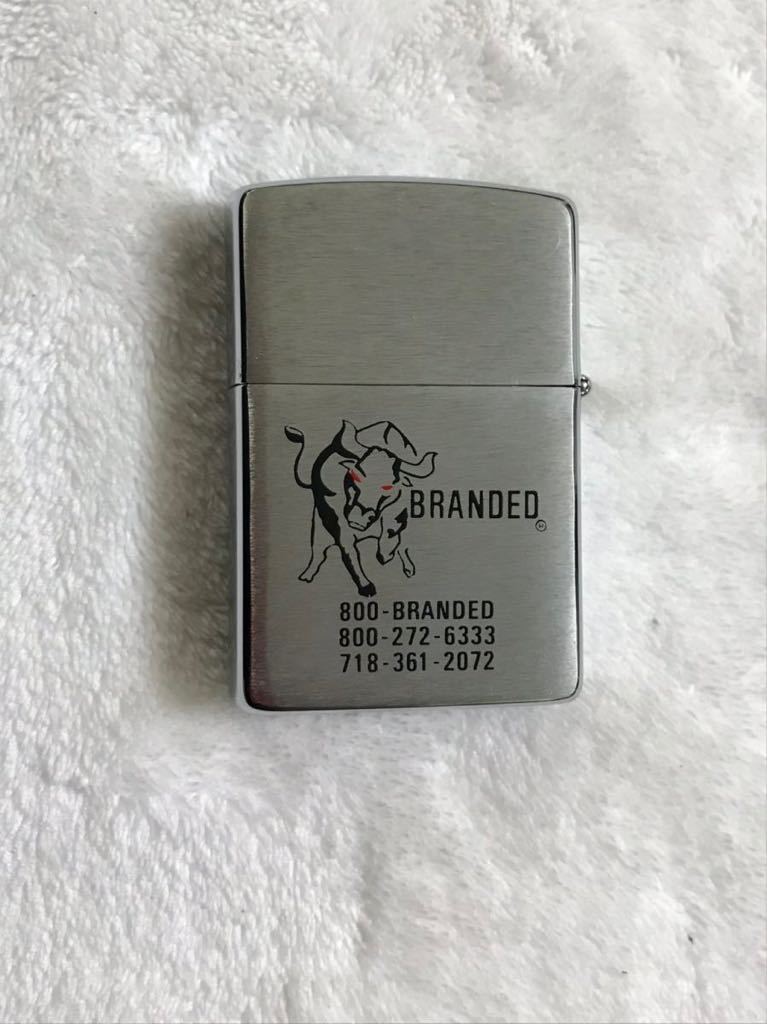 ZIPPO ジッポー オイルライター　BRANDED バッファロー　BUFFALO 水牛　fighting bull 1995年製 未使用品