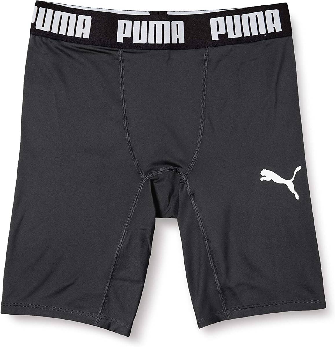 【KCM】Z-puma-497-M★展示品★【PUMA】メンズ　コンプレッション ショートタイツ インナースパッツ　サッカー　656333-03　ブラック　M_画像1