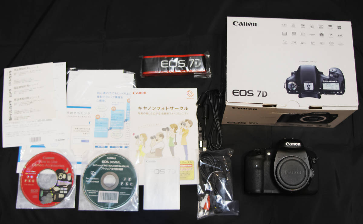 日本初の EOS デジタル一眼レフカメラ Canon ＜良品＞ 7D シャッター数