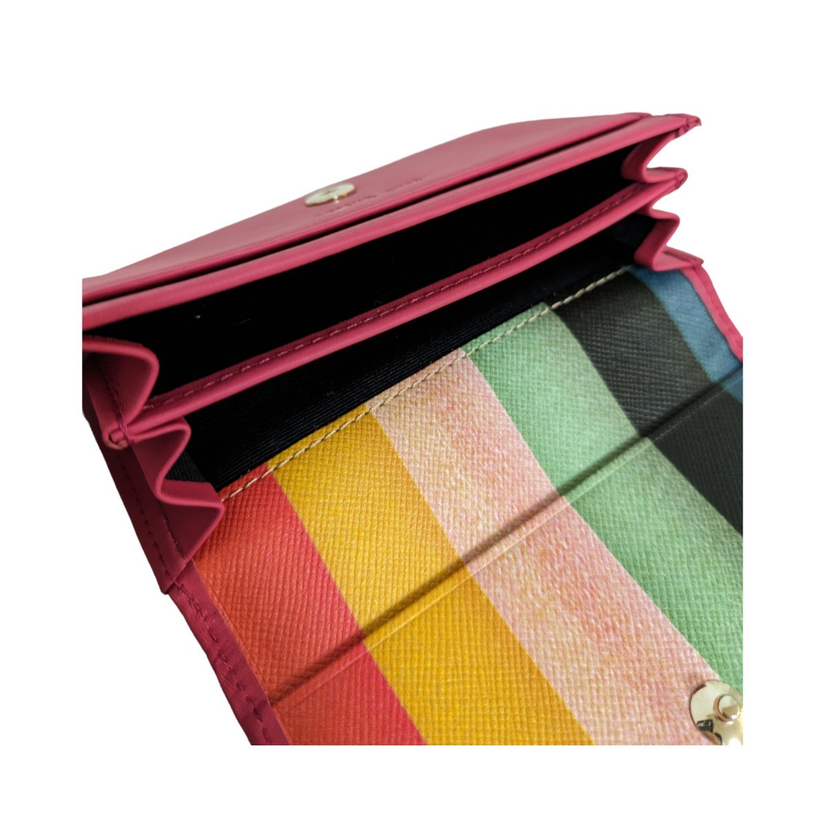  новый товар Paul Smith Paul Smith футляр для визитных карточек футляр для карточек Classic кожа художник полоса женский 