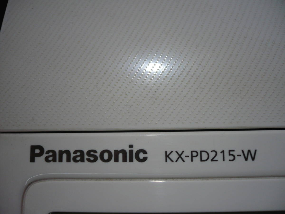 動作確認！Panasonic パナソニック 子機付！おたっくす普通紙ファックス KX-PD215-W＆KX-FKD404-W1 子機充電台付 