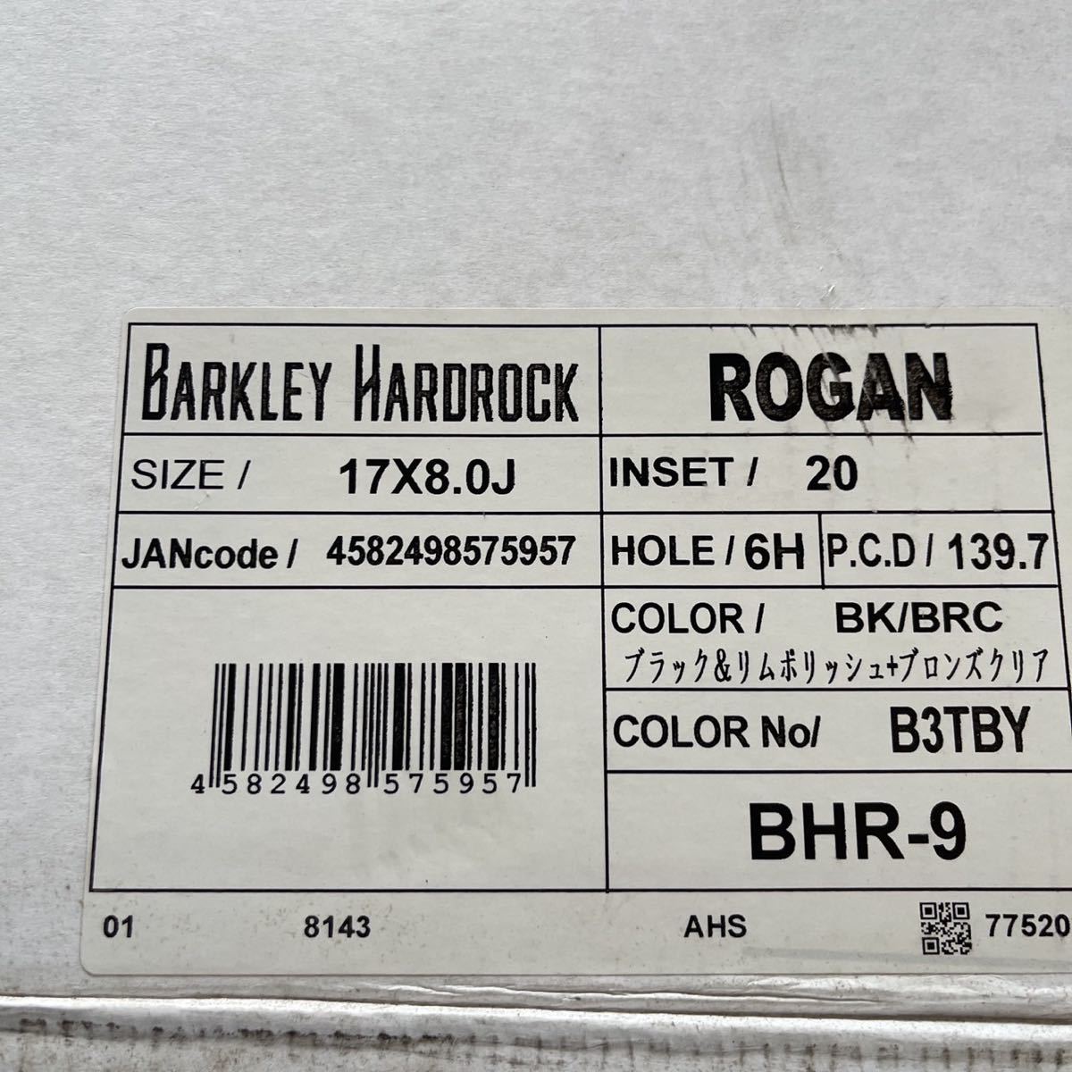 [ new goods ] Berkley hard rock Rogan 17×8J+20 139.7-6H Land Cruiser Prado Hilux Surf FJ Cruiser 4 pcs set 