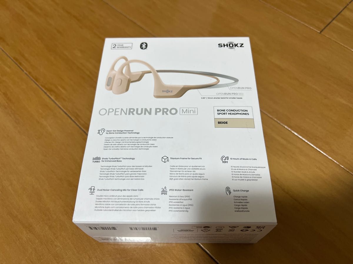 【新品同様】Shokz 骨伝導イヤホン OpenRunPro Mini