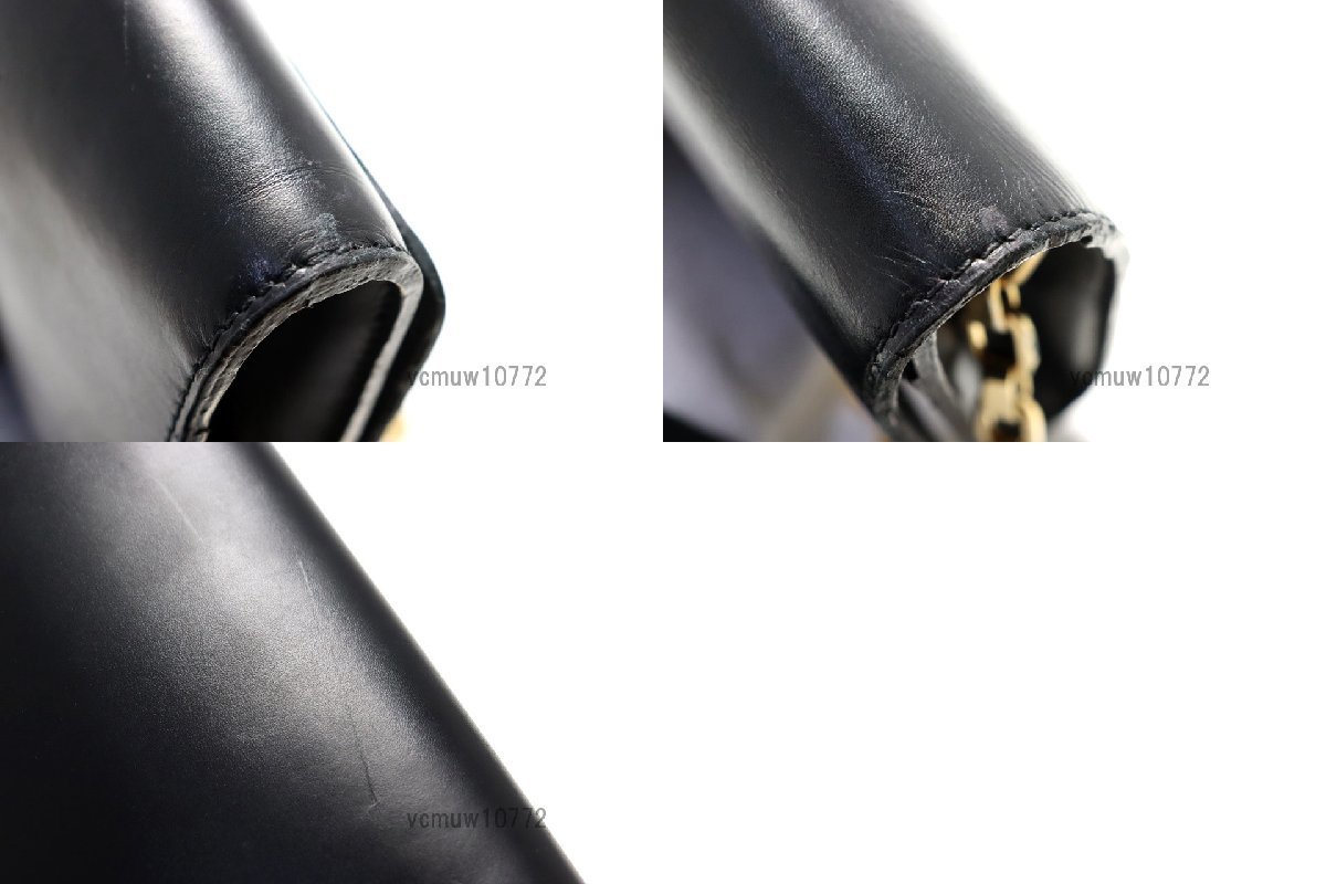 近年モデル希少美中古■LOUIS VUITTON ポシェットルイーズGM レザー チェーンショルダーバッグ ルイヴィトン■0914hs748-3_画像8