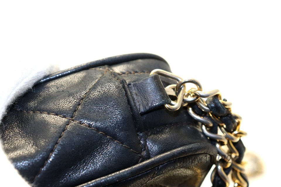 希少美中古■CHANEL 0番台 マトラッセ フリンジ レザー チェーンショルダーバッグ シャネル■0831vd469-7K_画像10