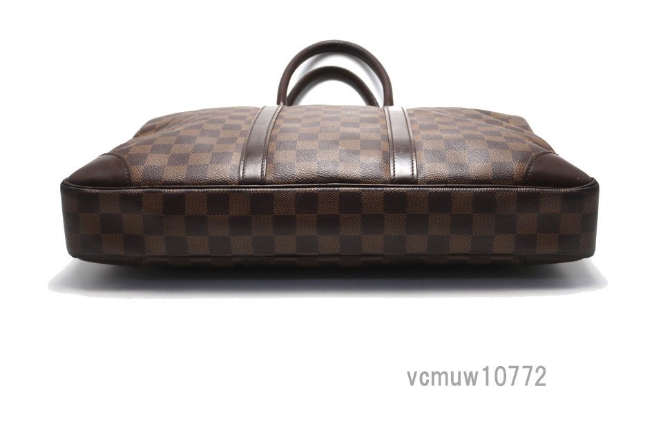 希少美中古■LOUIS VUITTON ダミエ PDV レザー ビジネスバッグ ブリーフケース ルイヴィトン■0831za292-7D_画像3