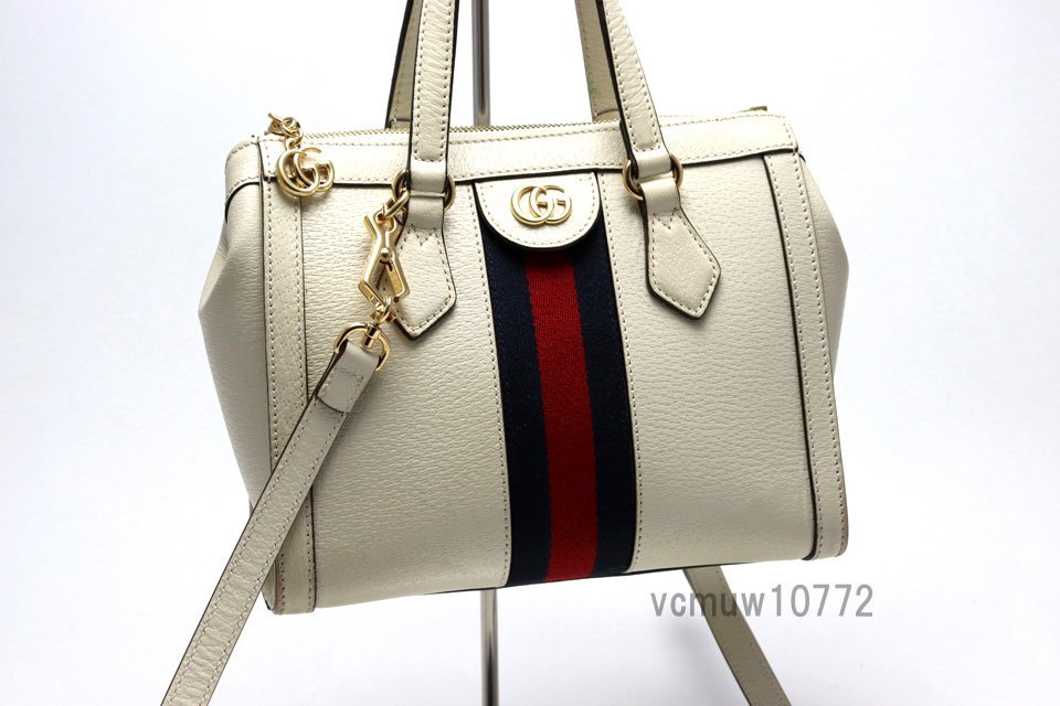 近年モデル希少美中古■GUCCI オフィディアGG スモール レザー 2way トートバッグ グッチ■0907bd3681833_画像4