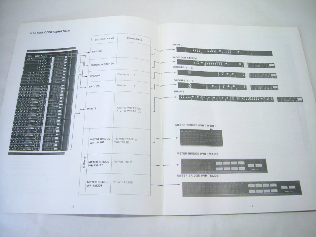 取説カタログのみ RAMSA ラムサ WR-T812 WR-T820 オーディオミキサー パンフレット取説 日本語版 英語版セット激レア 1986年4月送料198円_画像10