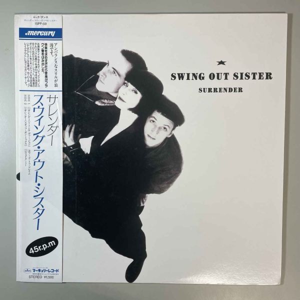 35469★美盤【日本盤】 Swing Out Sister / SURRENDER ※帯付き★12inch 45回転_画像1