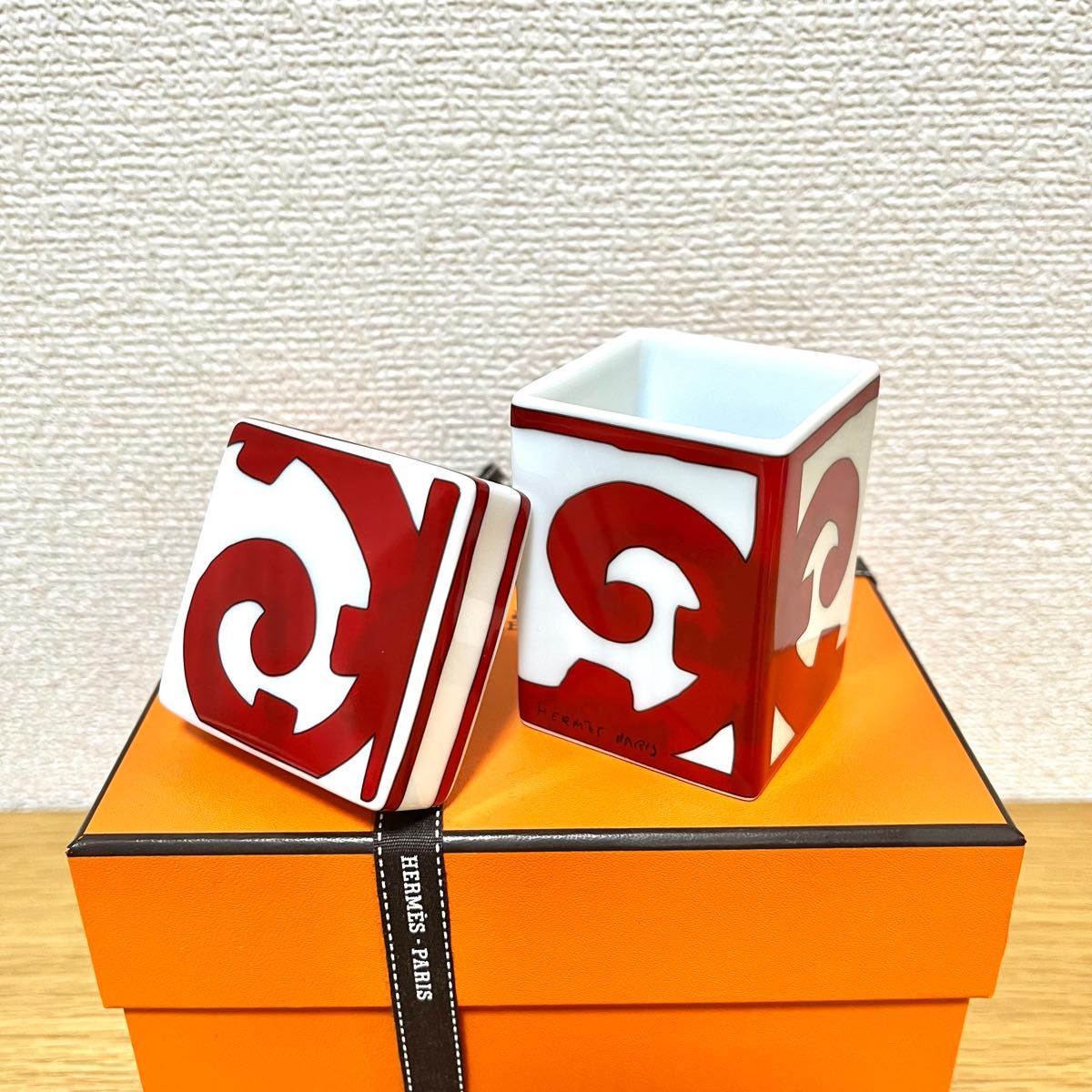 新品 ギフト包装】エルメス ガダルキヴィール シュガーボックス