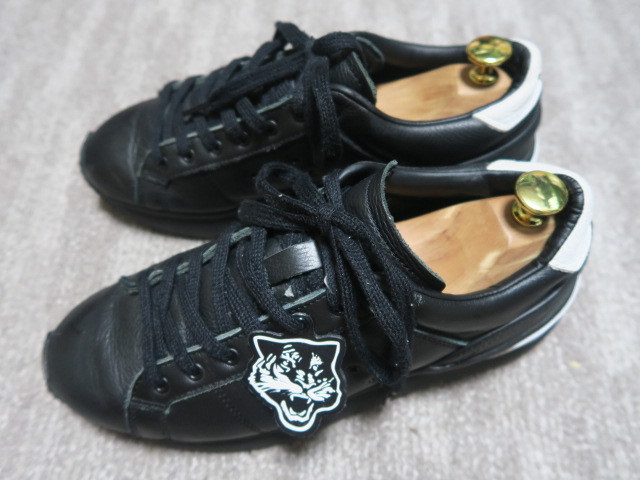 人気★Onitsuka Tiger オニツカタイガー レザーローカットスニーカー25.5cm BLK 1183A531 LAWNSHIP PF 黒_画像2