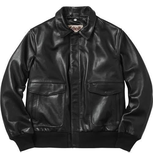 Supreme × Schott 16FW レザーA-2フライトジャケット黒S|Yahoo Supreme × Schott 16FW レザーA-2フライトジャケット黒S|Yahoo