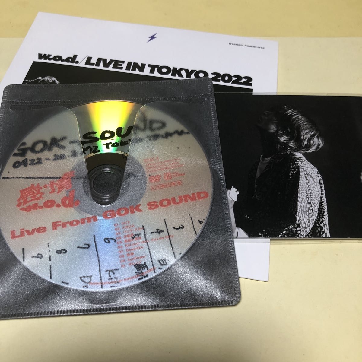 【オマケ付き】w.o.d. / Live in Tokyo 2022 CD+DVD [初回出荷限定盤 (生産限定盤)] 