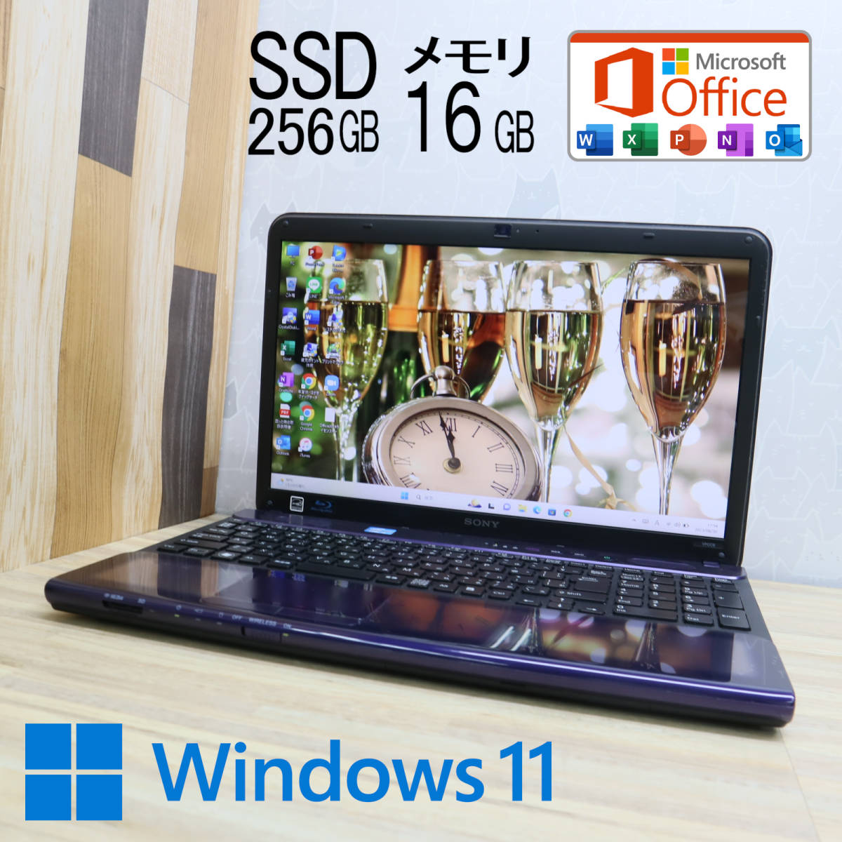 ☆美品高性能i5！新品SSD256GB メモリ16GB☆VPCCB48FJ Core i5-2450M