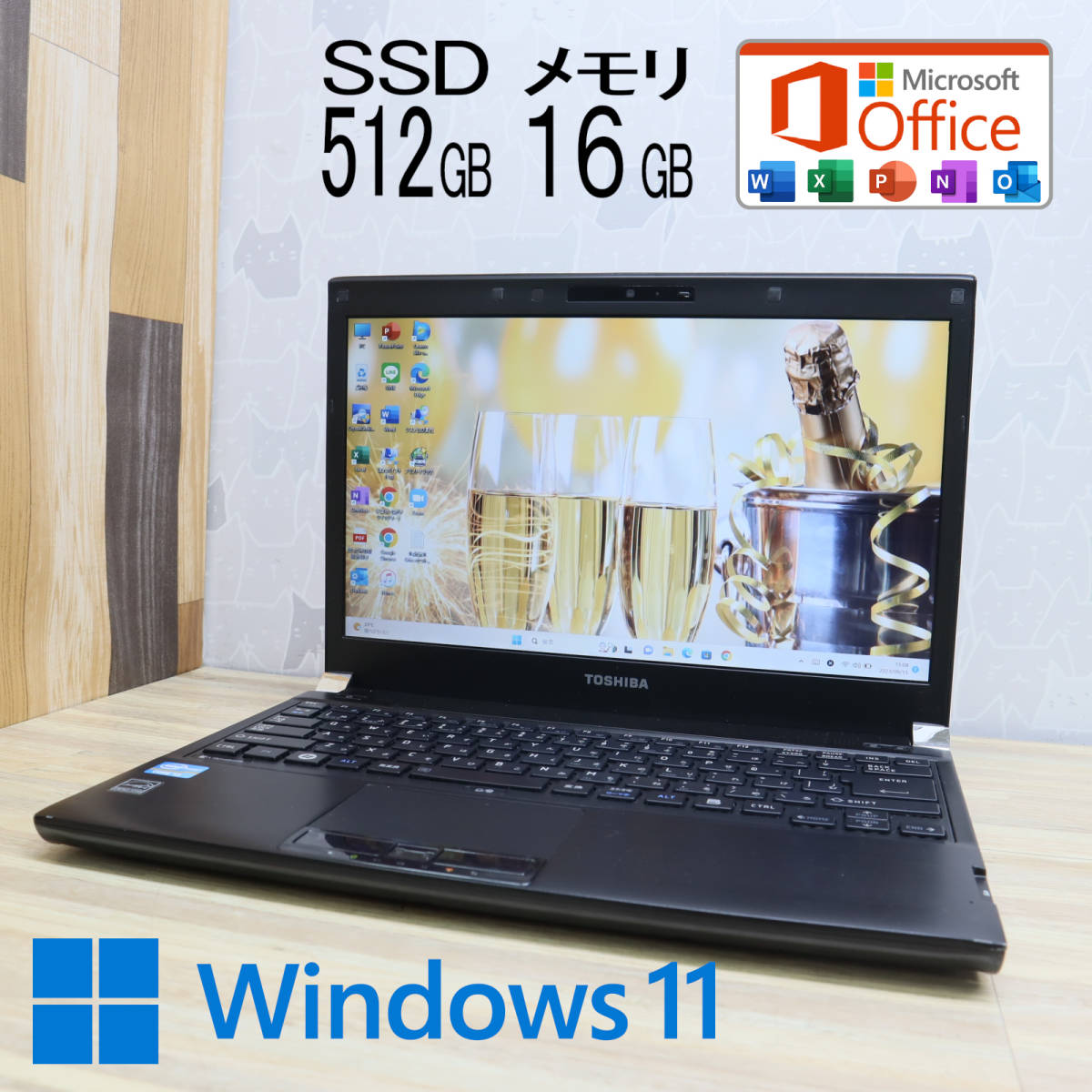 大人気 Core メモリ16GB☆R731 高性能i3！新品SSD512GB ☆美品 i3