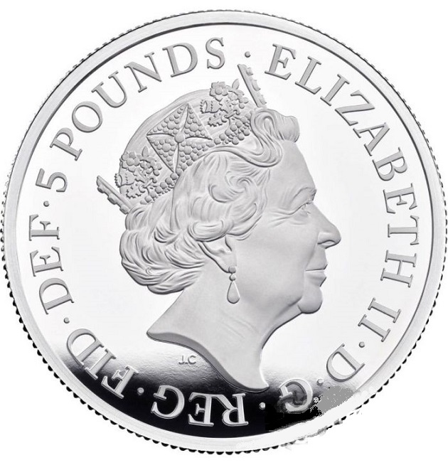 2021年 英国 イギリス クイーンズビースト コンプリーターコイン 5