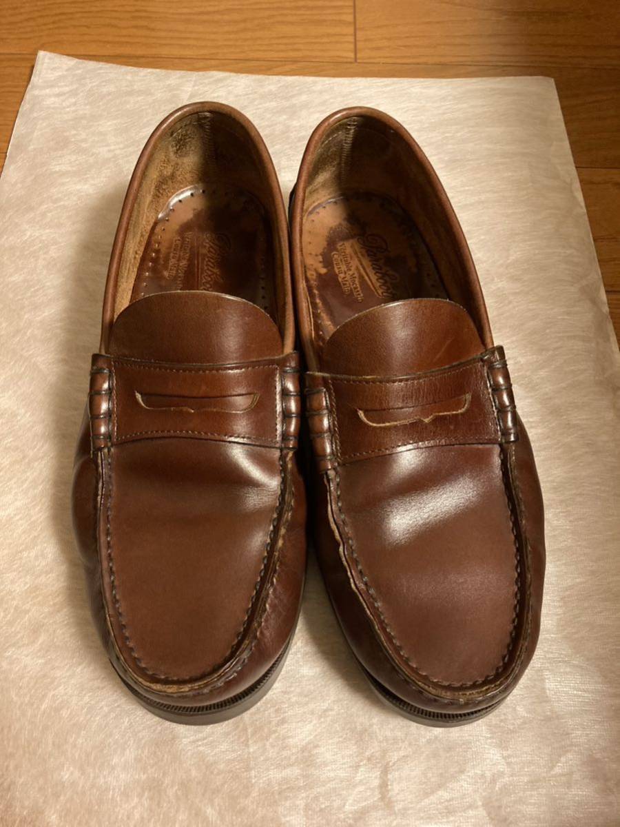 Paraboot coraux パラブーツコロー ローファーamerica (ブラウン)UK8.5 27.0cm ソール貼り替え済み_画像1