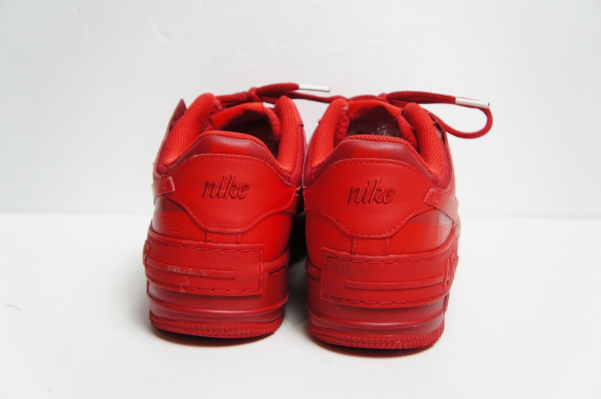 美品正規 Nike ナイキ WMNS ウィメンズ Air Force 1 Low エアフォース1 Shadow シャドウ Triple Red CU3012-661 赤 WMNS27.0cm 本物 924N_画像4