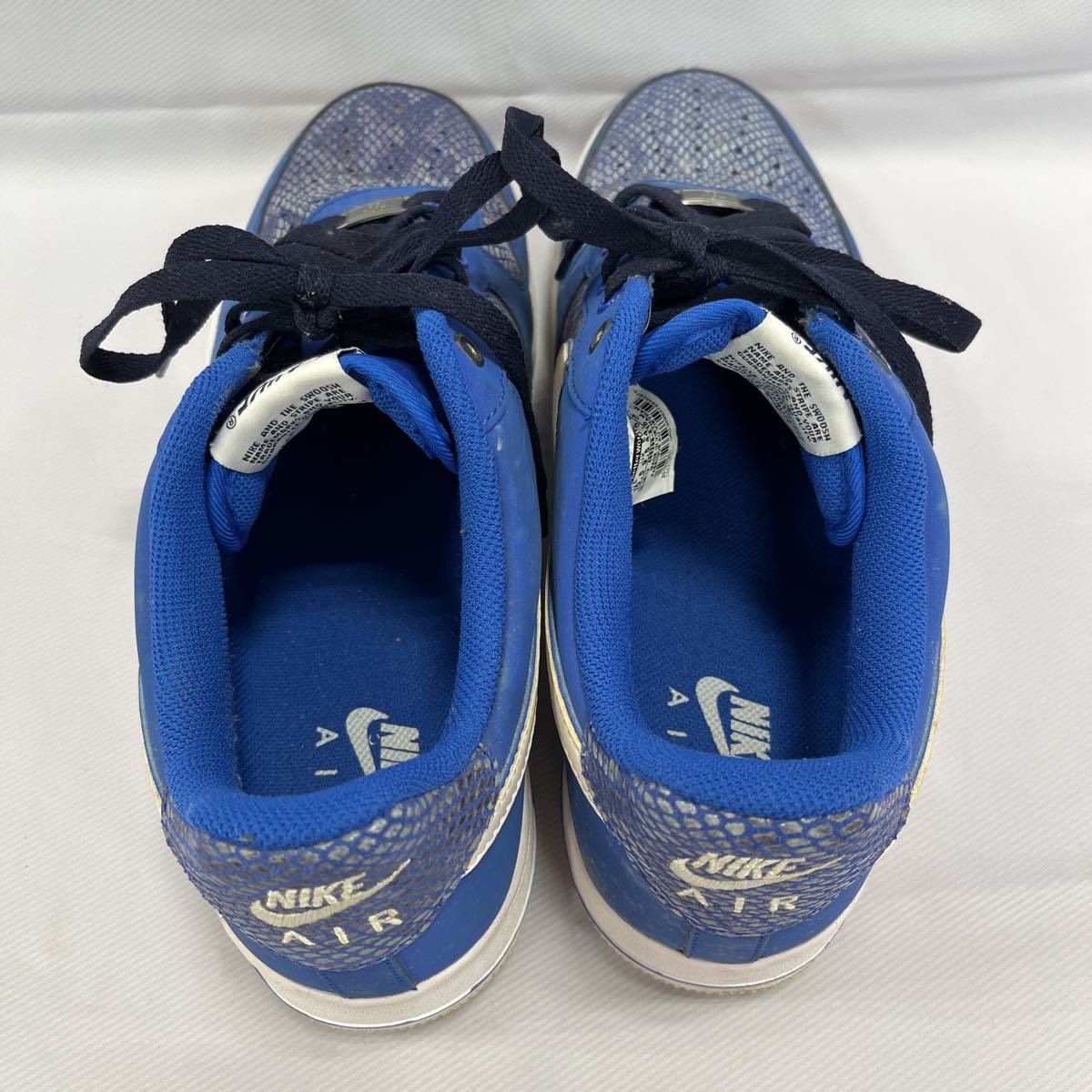 T9120/【中古品】AIR FORCE 1 LOW 青蛇　ブルーパイソン　488298-410_画像3