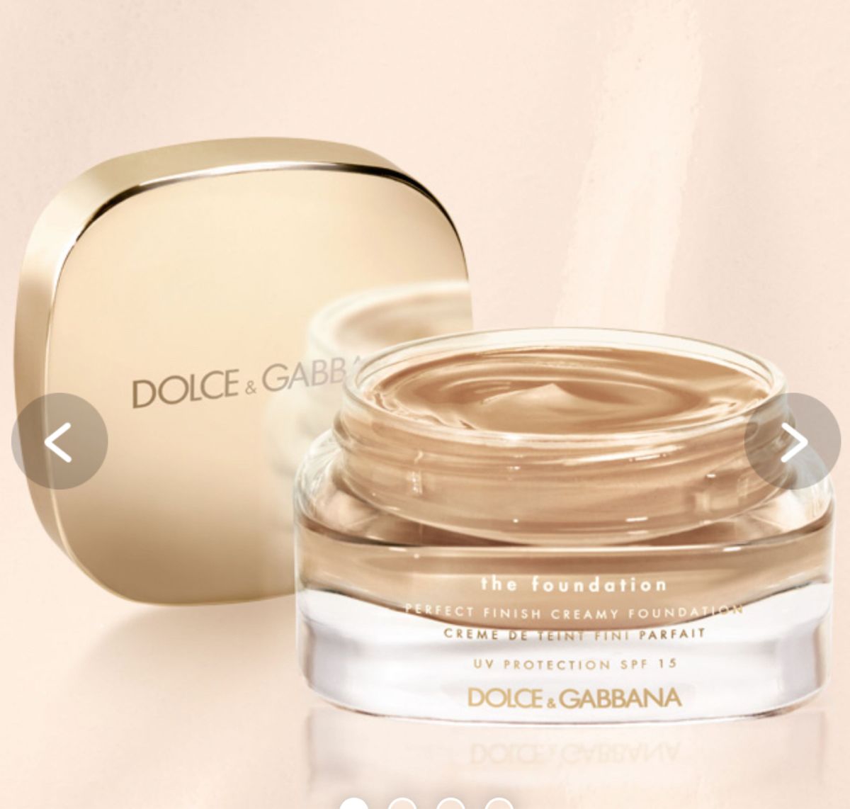 ドルチェ&ガッバーナ　パーフェクトルミナスクリーミーファンデーション　140 soft sand D＆G