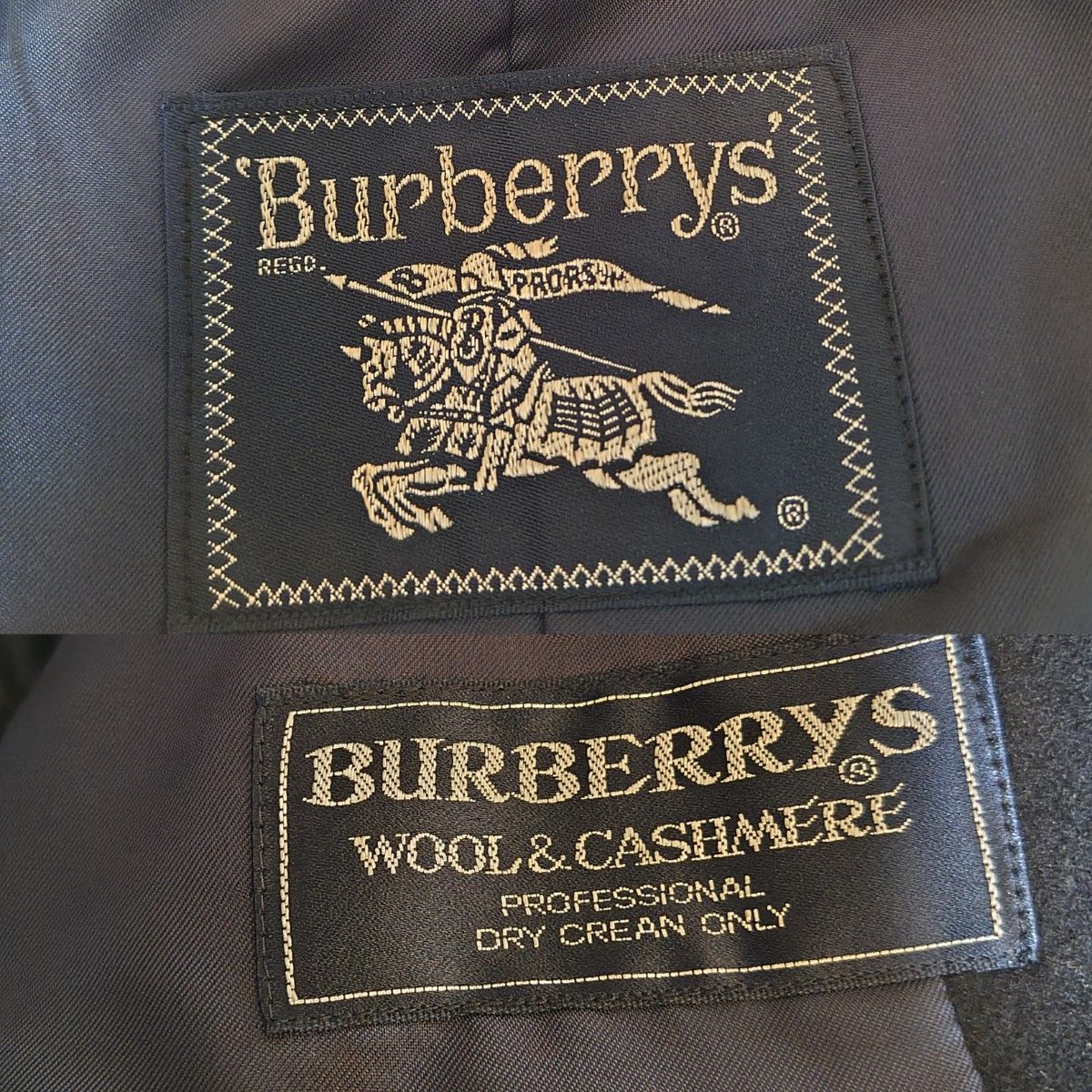 Burberrys バーバリー ヴィンテージ  カシミヤ混 ステンカラーコート