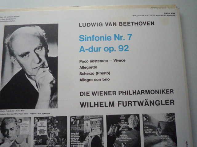 RM01 独DVP盤バラ4LP フルトヴェングラー交響曲集4LPセット/ベートーヴェン、シューベルト他の画像3