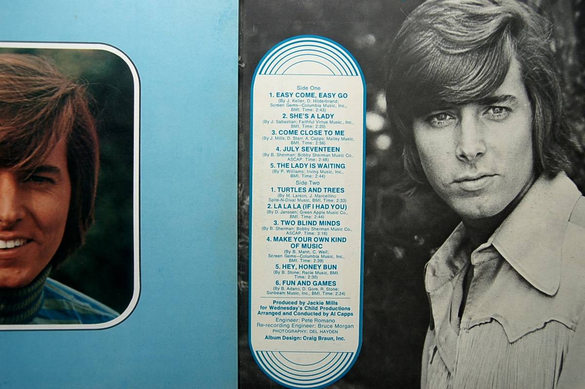 LP　ボビー・シャーマン の素敵な世界　第2集　BOBBY SHERMAN　ジャケ3面ポスター　レコード界初の三つ折り新ジャケット_画像2