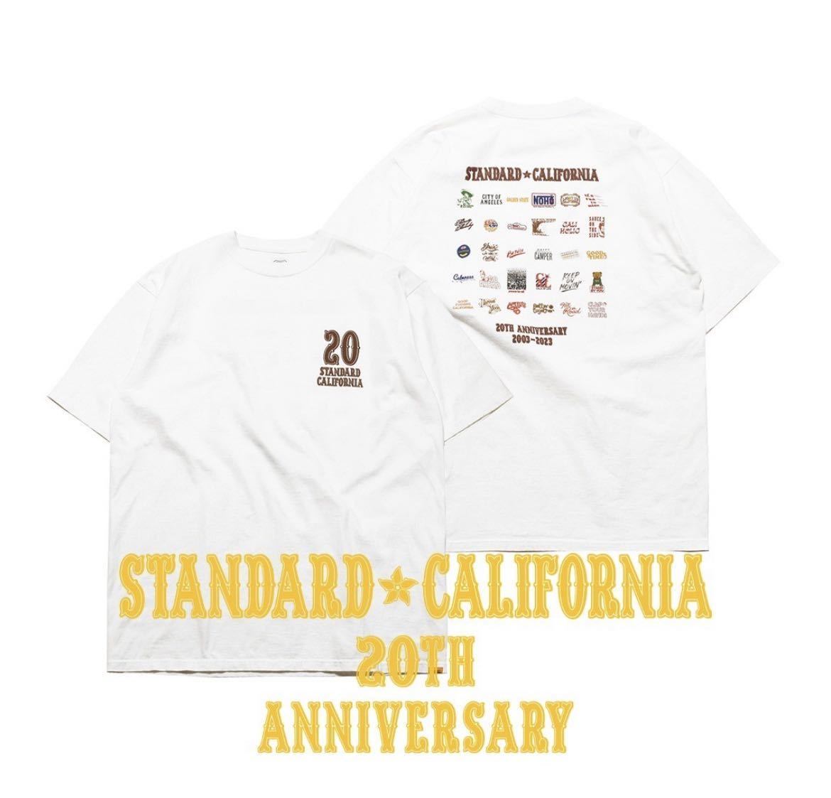STANDARD CALIFORNIA/スタンダードカリフォルニア SD 20th Anniversary Logo T White XL 20周年記念 木村拓哉 キムタク着用