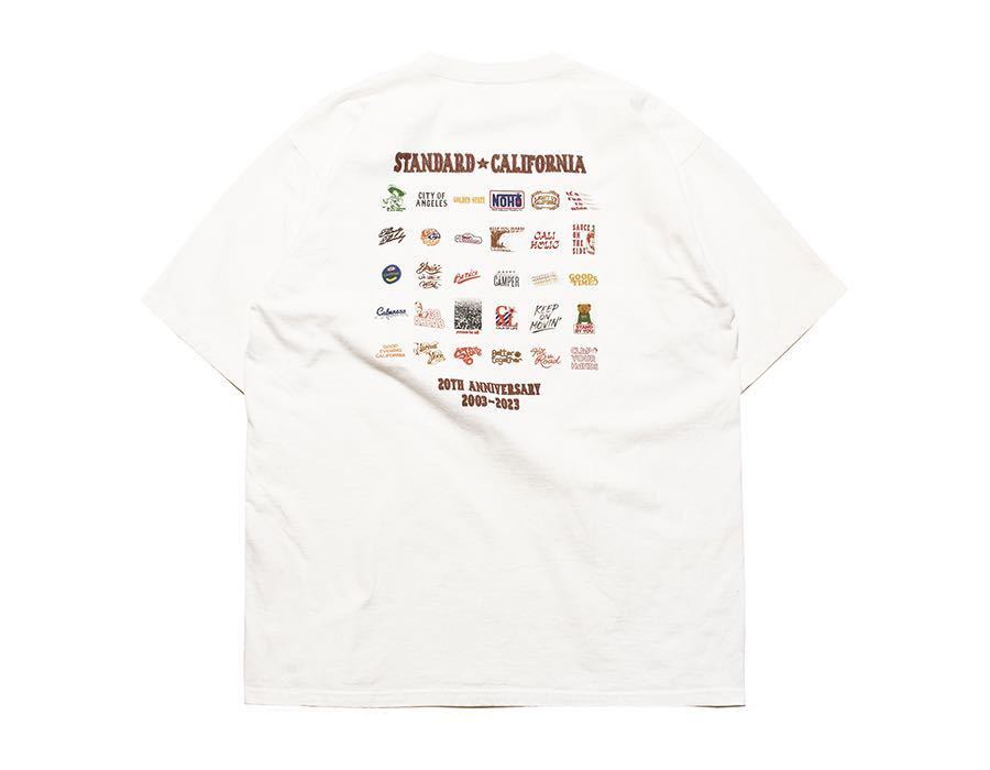 STANDARD CALIFORNIA/スタンダードカリフォルニア SD 20th Anniversary Logo T White XL 20周年記念 木村拓哉 キムタク着用