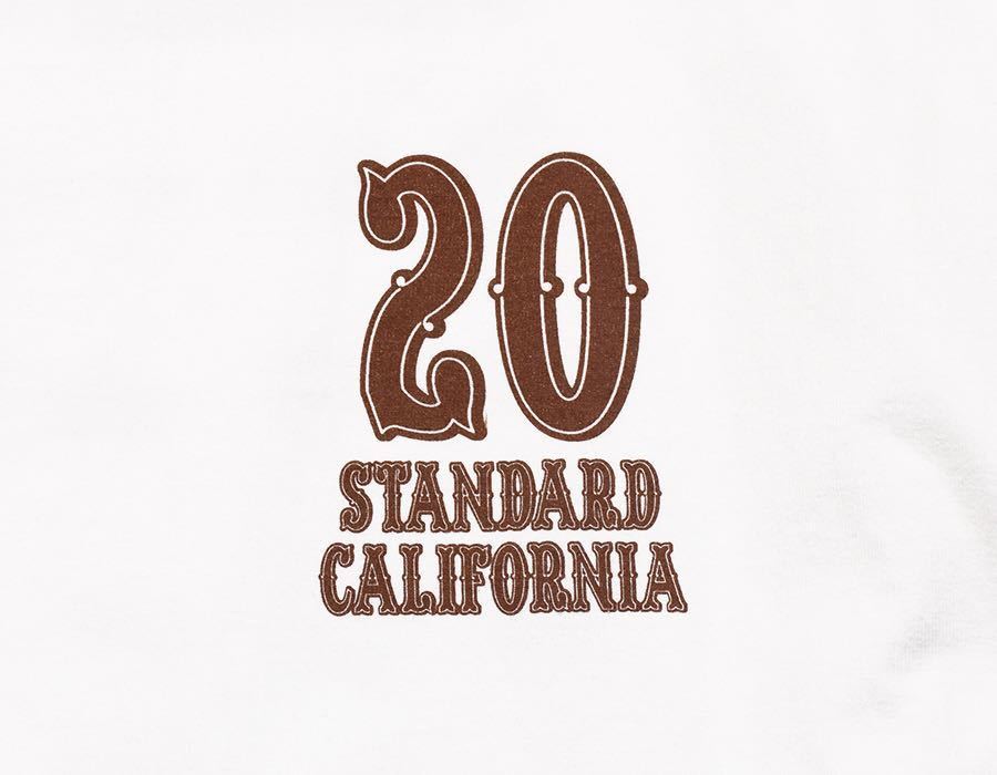 STANDARD CALIFORNIA/スタンダードカリフォルニア SD 20th Anniversary Logo T White XL 20周年記念 木村拓哉 キムタク着用