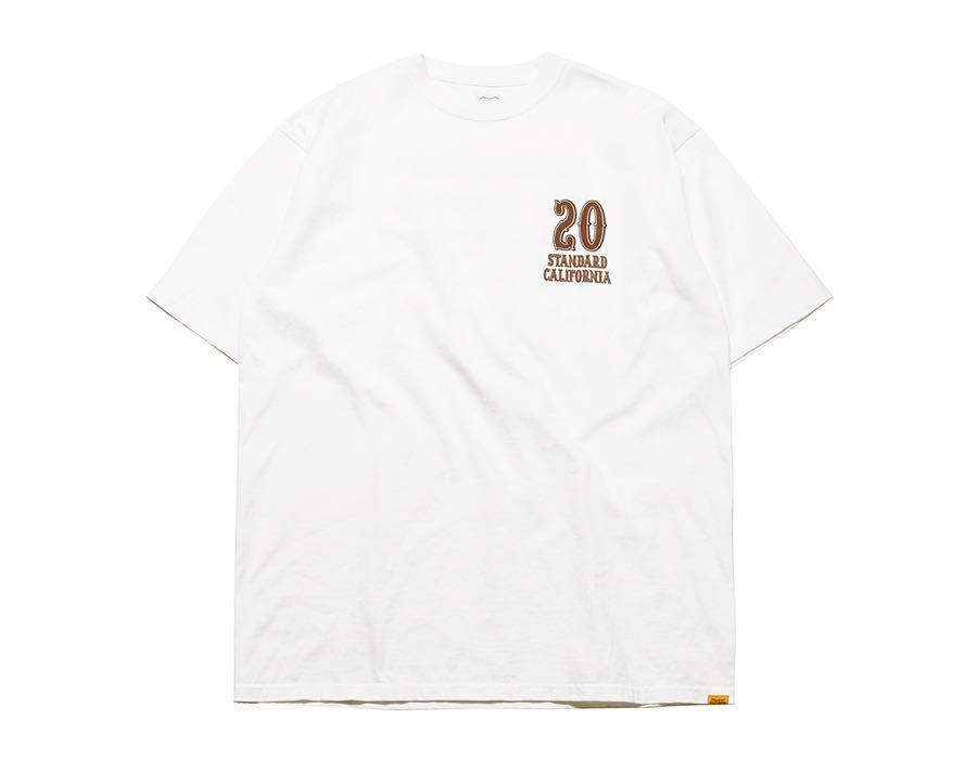 STANDARD CALIFORNIA/スタンダードカリフォルニア SD 20th Anniversary Logo T White XL 20周年記念 木村拓哉 キムタク着用
