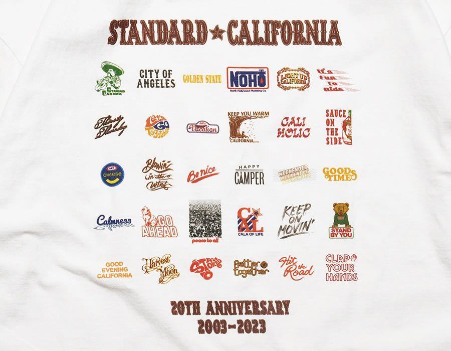 STANDARD CALIFORNIA/スタンダードカリフォルニア SD 20th Anniversary Logo T White XL 20周年記念 木村拓哉 キムタク着用