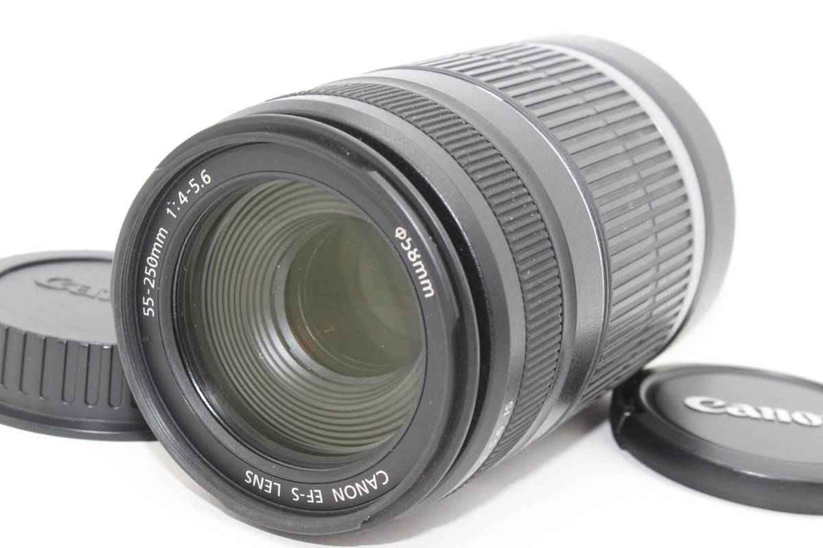 高評価！ ☆極上品☆Canon キヤノン EF-S 55-250mm F4-5.6 IS☆ L3715