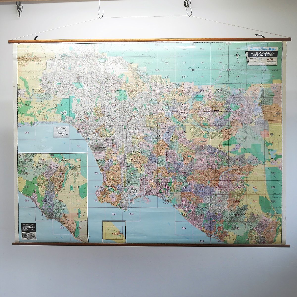 ロサンゼルス ヴィンテージ地図【#4662】Thomas Bros Maps L.A.