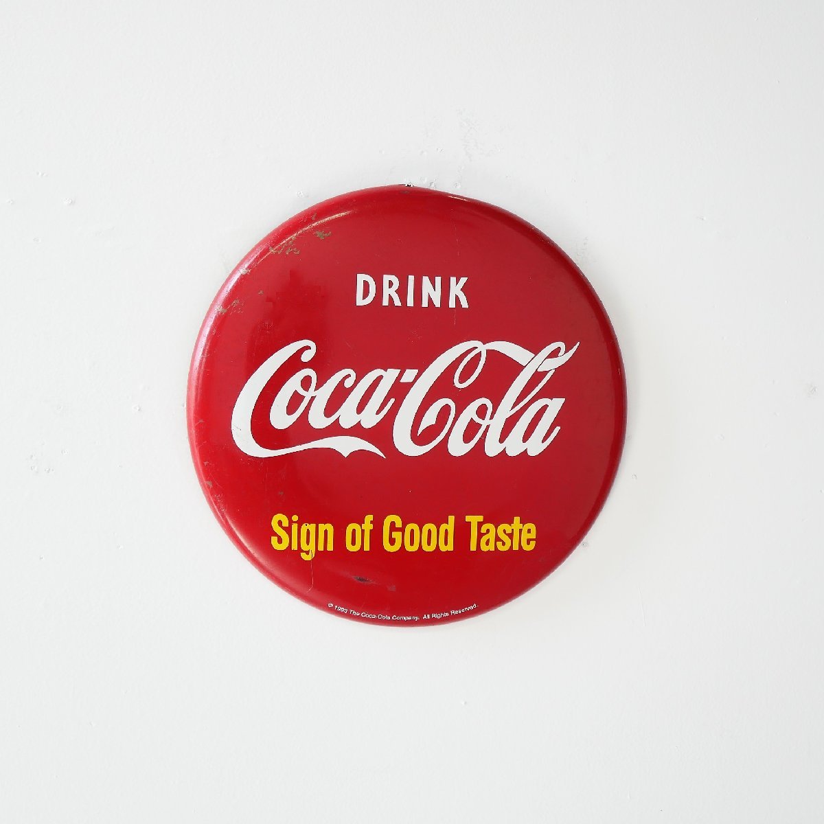 90´s ヴィンテージ コカコーラ 看板 アメリカ Cona-Cola Tacker-Type