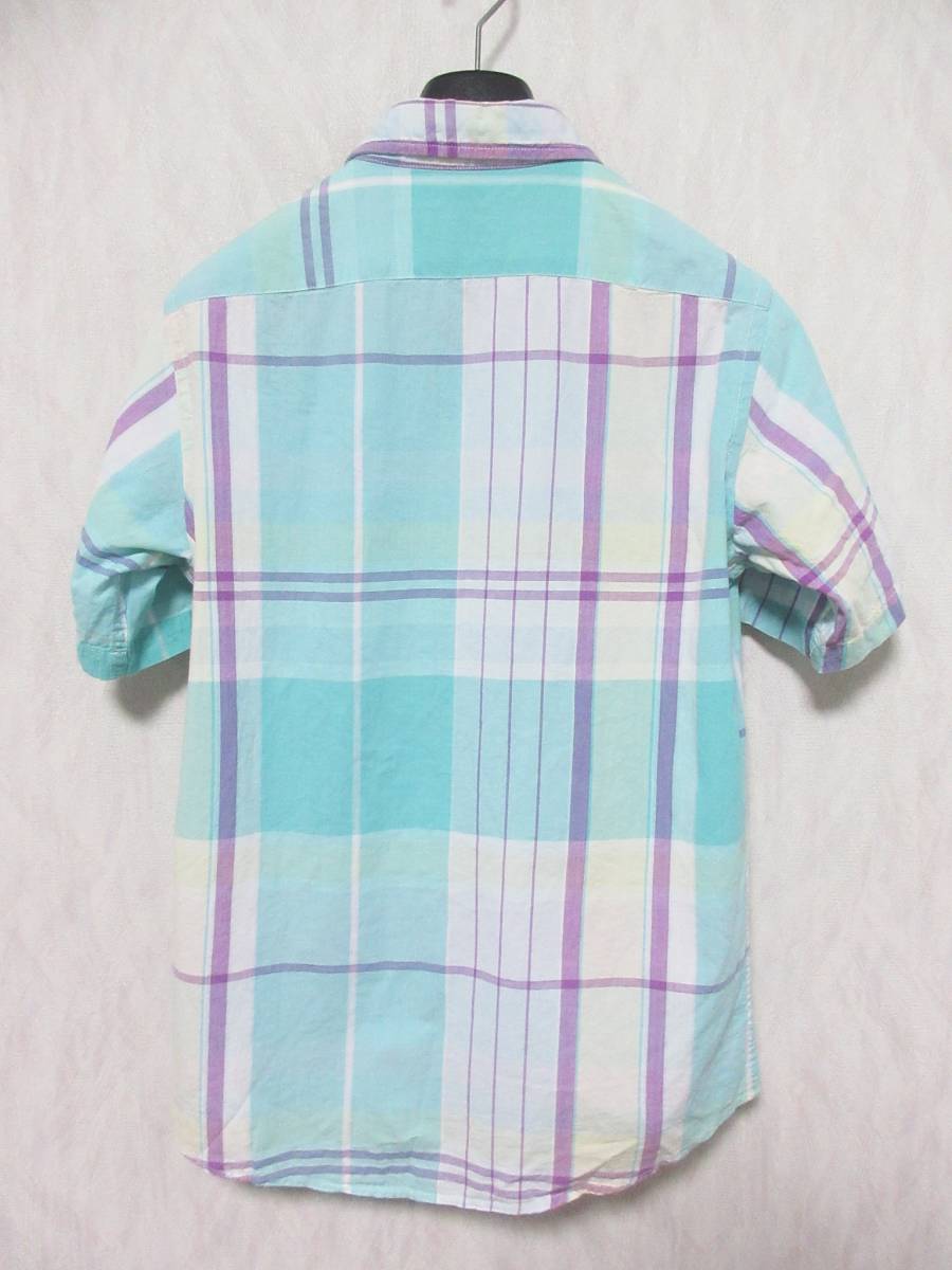 SHIPS GENERAL SUPPLY シップスジェネラルサプライ ボタンダウン シャツ 半袖 チェック柄 夏 メンズ S irmri yg4717_画像3