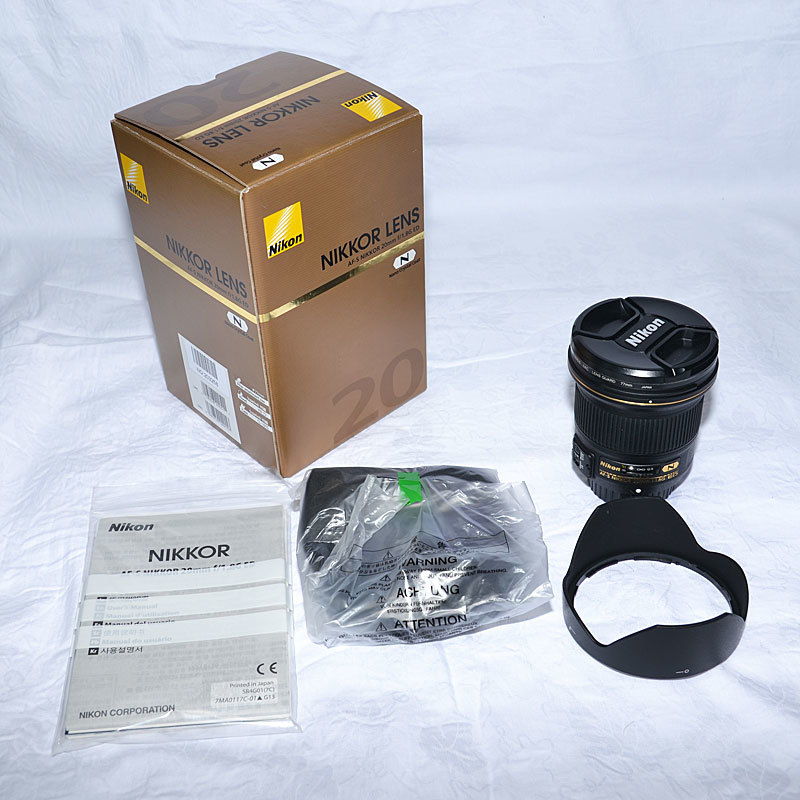 【中古】Nikon 大口径超広角単焦点レンズ AF-S NIKKOR 20mm f/1.8G ED
