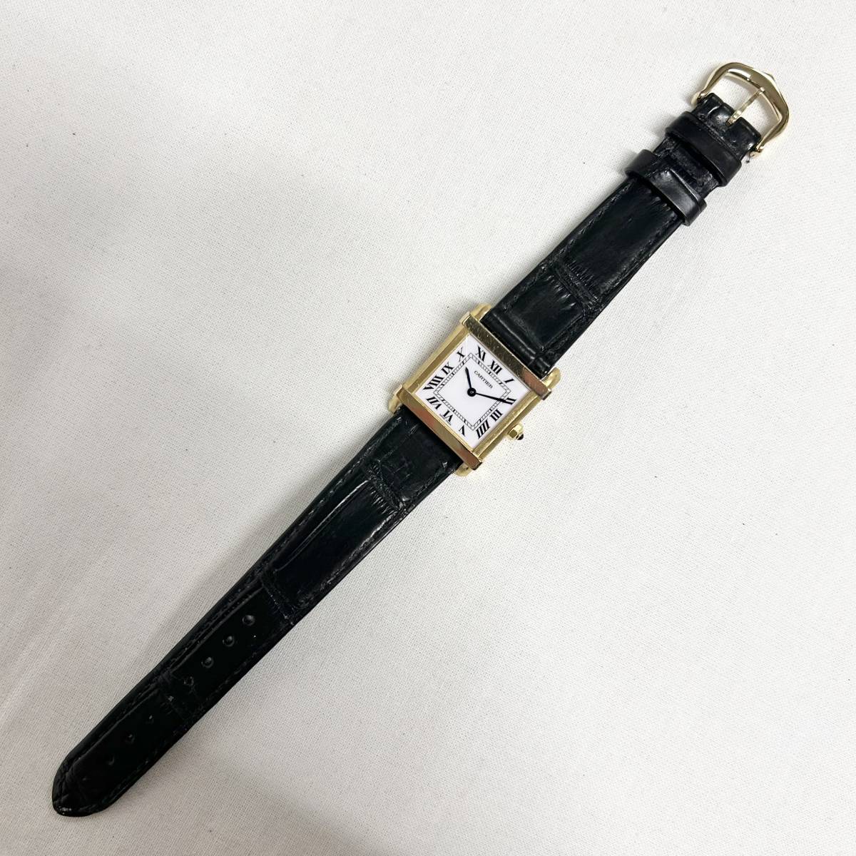 半額】 Cartier 83726577 イエローゴールド クォーツ シノワーズ