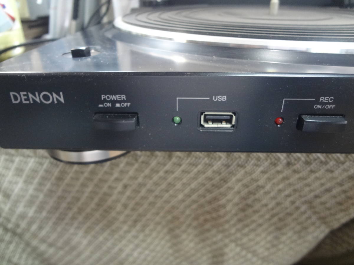 動作好調　デノン Denon DP-200USB アナログレコードプレーヤー フォノイコライザー付　ベルトドライブ_画像3