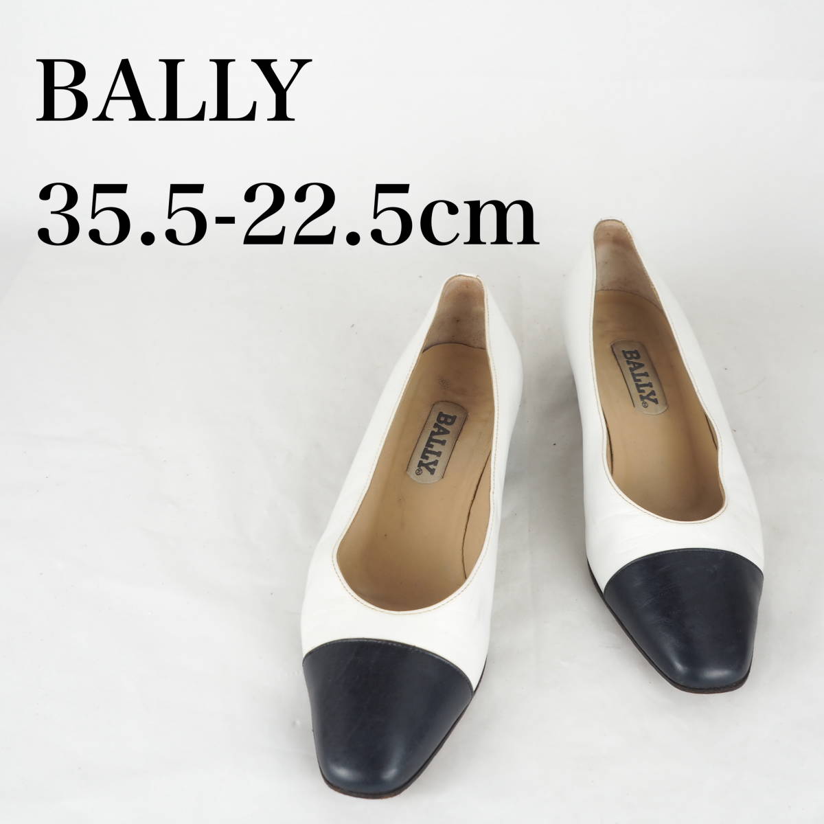 MK1639*BALLY* Bally * женский туфли-лодочки *35-22.5cm* белый, чёрный 